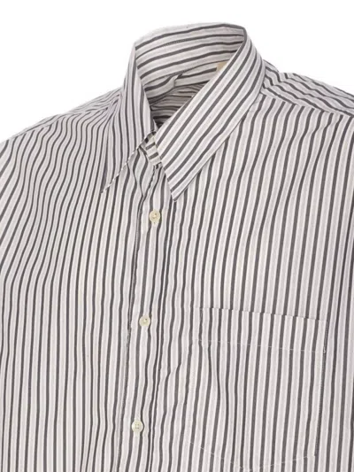 Sunflower Striped Long Sleeve Button-down Shirt In Multi