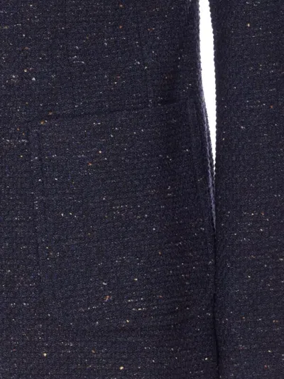 Circolo 1901 Tailored Jacket With Notch Lapel And Pockets In Blue