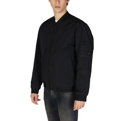 Hugo Boss Black Water-repellent Bomber Jacket In Black