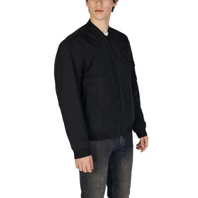 Hugo Boss Black Water-repellent Bomber Jacket In Black