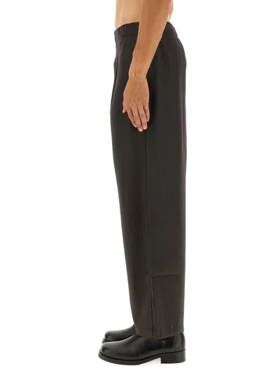 Our Legacy Wide Leg Trousers Elastic Waistband In Multi