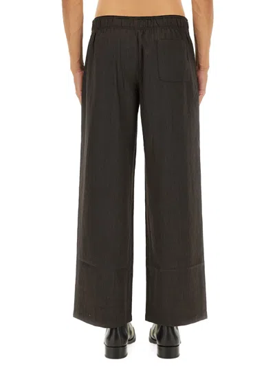 Our Legacy Wide Leg Trousers Elastic Waistband In Multi