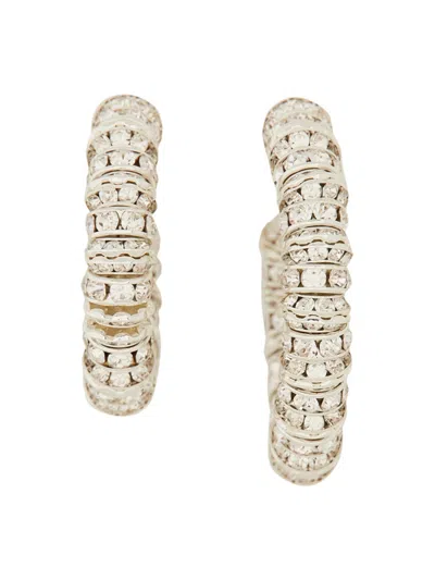 Magda Butrym Asymmetrical Earrings In Silver