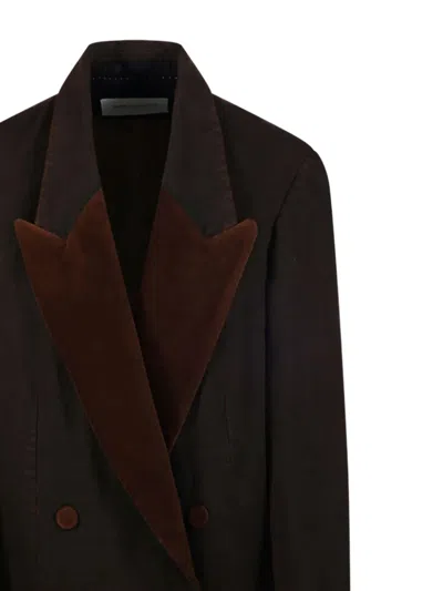 Dries Van Noten Women Blink Tux Den 2397 W.w. Jacket Brn In Brown