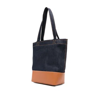 Apc Blue  Brown Tote Bags