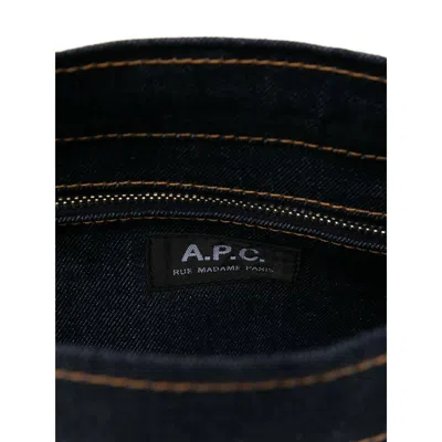 Apc Blue  Brown Tote Bags