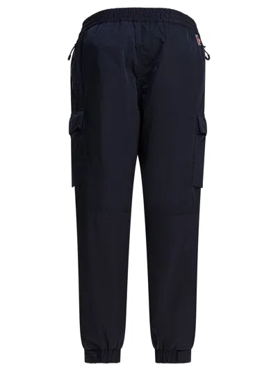Moncler Utility Trousers With Elastic Features And Pockets In Black