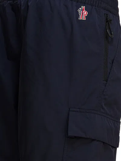 Moncler Utility Trousers With Elastic Features And Pockets In Black