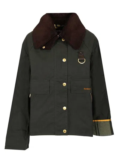 Barbour Catton Wax Aw25 Wax Cot Outw Jackets Green In Green