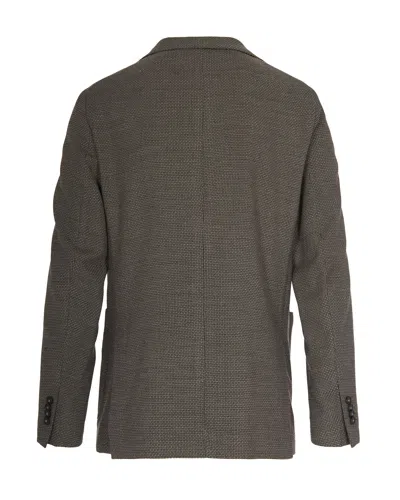 Manuel Ritz Blazer Monopetto Marrone In Gray