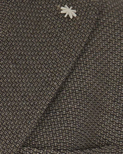 Manuel Ritz Blazer Monopetto Marrone In Gray
