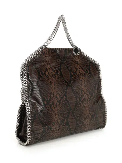 Stella Mccartney Falabella 3-chain Bag Eco Micely Snake Alter Mat Handbags Brown