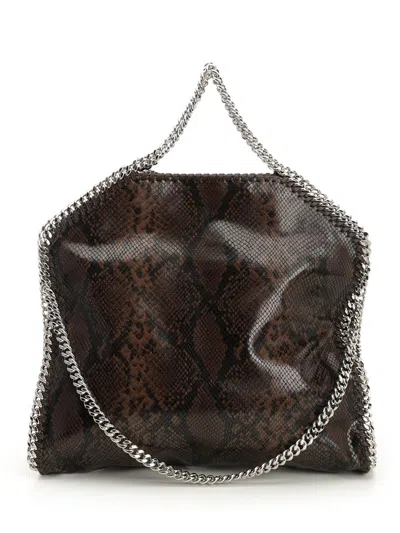 Stella Mccartney Falabella 3-chain Bag Eco Micely Snake Alter Mat Handbags Brown