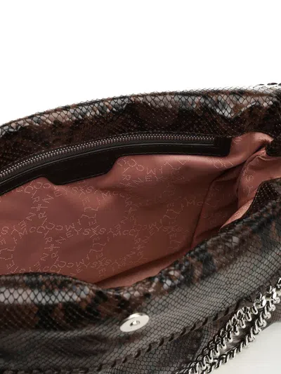 Stella Mccartney Falabella 3-chain Bag Eco Micely Snake Alter Mat Handbags Brown