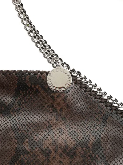 Stella Mccartney Falabella 3-chain Bag Eco Micely Snake Alter Mat Handbags Brown