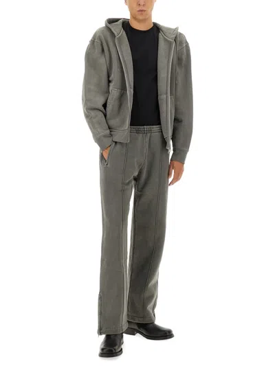 Our Legacy Comfortable Straight Leg Trousers With Seam Detail In Gray
