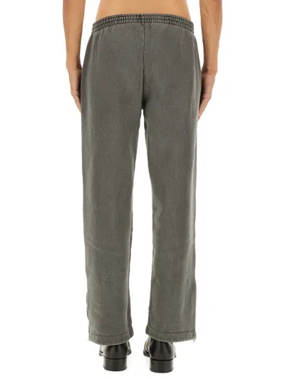 Our Legacy Comfortable Straight Leg Trousers With Seam Detail In Gray