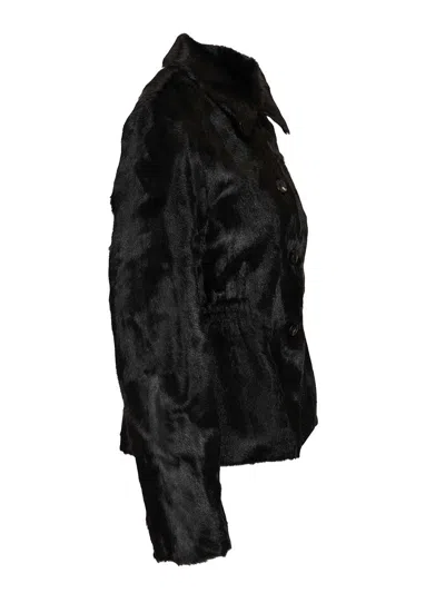 Numero Otto Kid Lamb Coats Black In Black