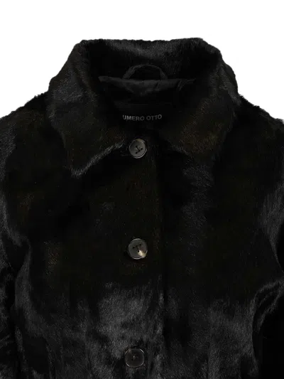 Numero Otto Kid Lamb Coats Black In Black
