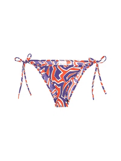 Pucci Vibrant Print Tie-side Bikini Bottom In Multi