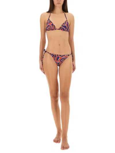 Pucci Vibrant Print Tie-side Bikini Bottom In Multi