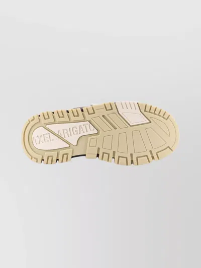 Axel Arigato Low-top Nubuck Sneakers With Contrasting Stitching In Blue