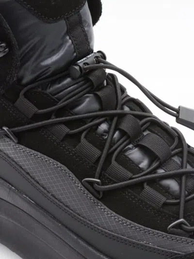 Moon Boot Black Moon247 Xlace Mid Sneakers In Gray