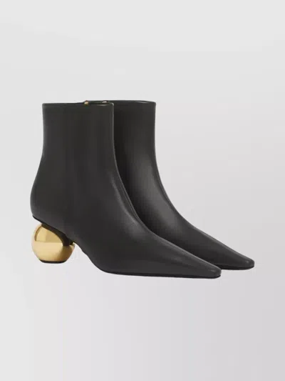 Marni Stylish Ankle Boots With Unique Heel Design In Black