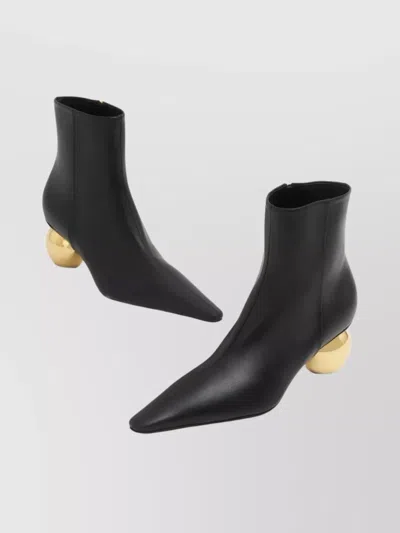 Marni Stylish Ankle Boots With Unique Heel Design In Black