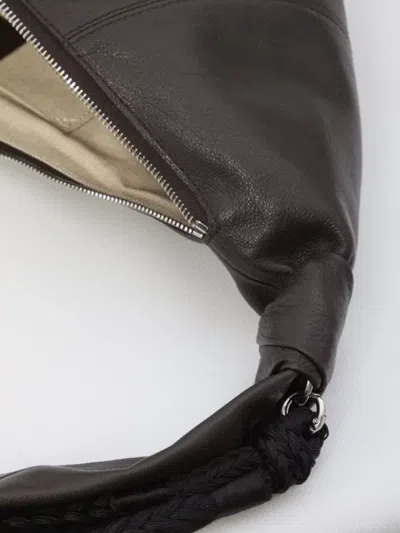 Lemaire Women Braid Croissant Medium Leather Shoulder Bag