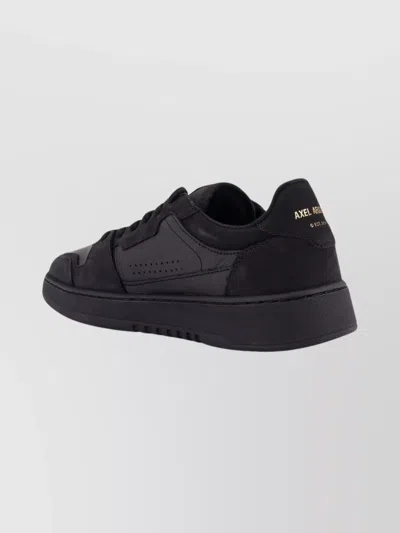Axel Arigato Dice Lo Leather And Suede Low-top Sneakers In Black