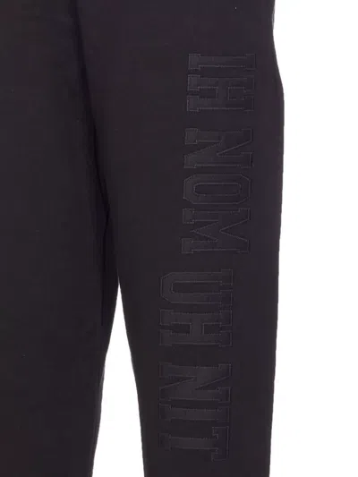 Ih Nom Uh Nit Comfortable Track Pants Elastic Waist In Black