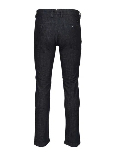 Jacob Cohen Pantalone Slim Fit Bobby R1 11 oz Blu Medio Trousers Blue In Black
