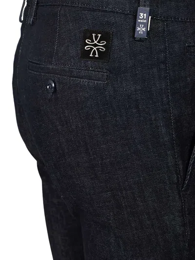 Jacob Cohen Pantalone Slim Fit Bobby R1 11 oz Blu Medio Trousers Blue In Black