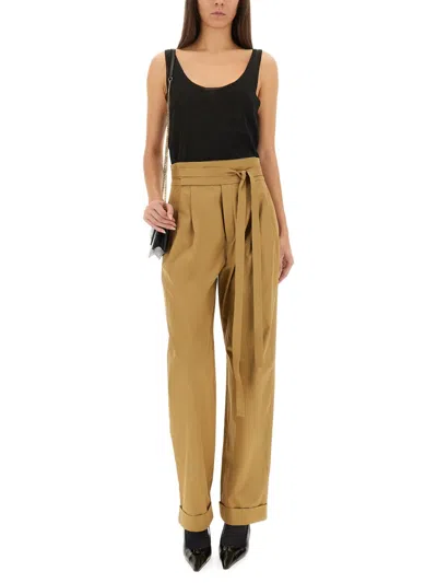 Saint Laurent Pants "gurhka Serge" In Brown