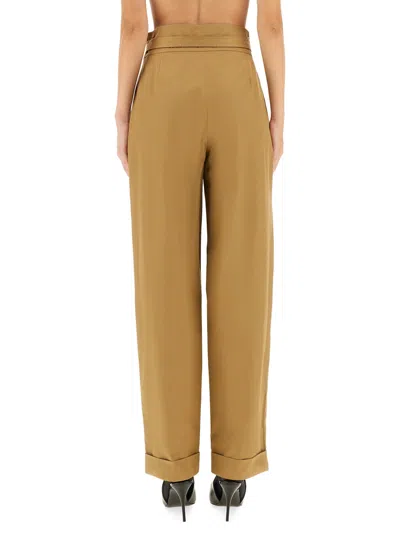 Saint Laurent Pants "gurhka Serge" In Brown