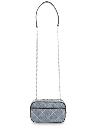 Marc Jacobs Small Crossbody Bag The Snapshot In Quilted Denim In Blue