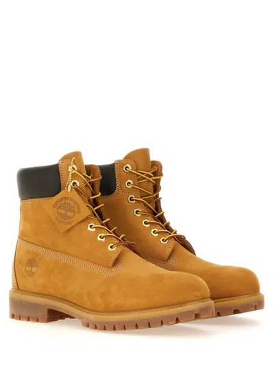 Timberland Premium 6 Inch Lace Up Waterproof Boot In Gold