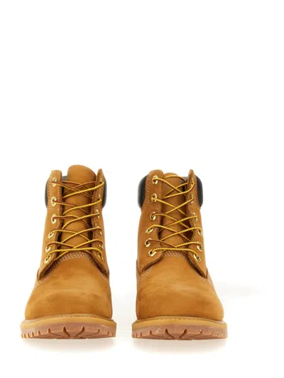 Timberland 6 Inch Premium Waterproof Lace-up Boots In Gold