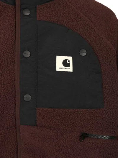 Carhartt W' Flynn Fleece Jacket Polyester Fleece Jackets Brown In Black
