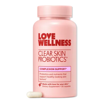 Love Wellness Clear Skin Probiotics: Complexion Support In Transparent