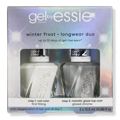 Essie Gel Couture Nail Polish 2 Piece Holiday Gift Set In Gray