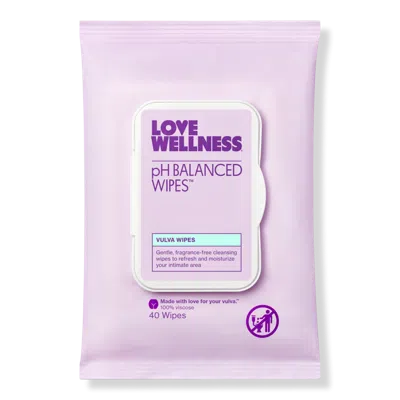 Love Wellness Ph Balanced Wipes In Purple