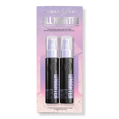 Urban Decay Mini All Nighter Setting Spray Travel Duo Holiday Gift Set In Transparent