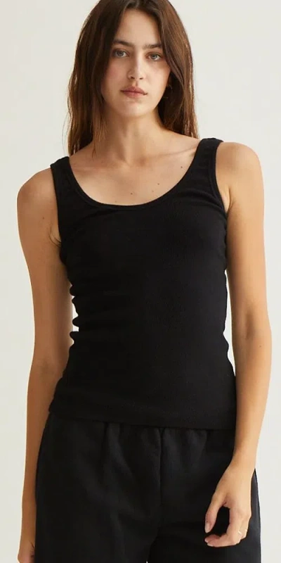 Asher Mila Rib Tank In Black