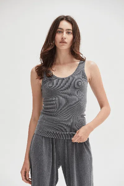 Asher Mila Rib Tank In Black