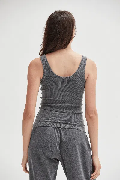 Asher Mila Rib Tank In Black