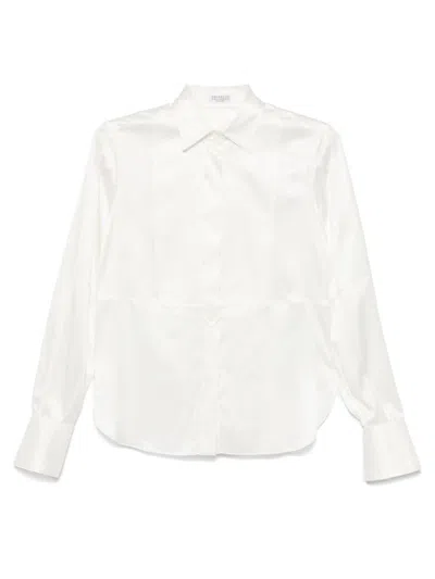 Brunello Cucinelli Shirts Light And Natural In White
