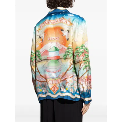 Casablanca Men's Tennis Club Shirt In Multi