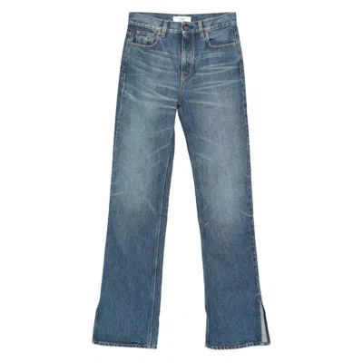 Chloé Chloe Wide Leg Jeans Women In Blue